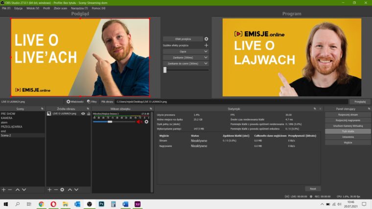 open broadcast software live streaming